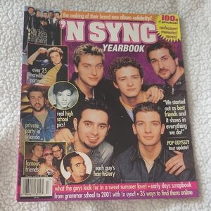 Vintage Collectible Nsync Yearbook magazine Y2K
